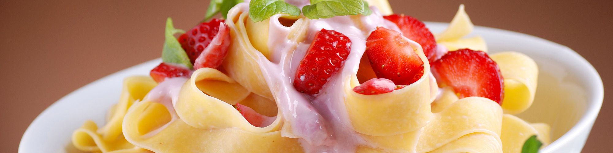 ricetta Pappardelle alle fragole con pasta fresca