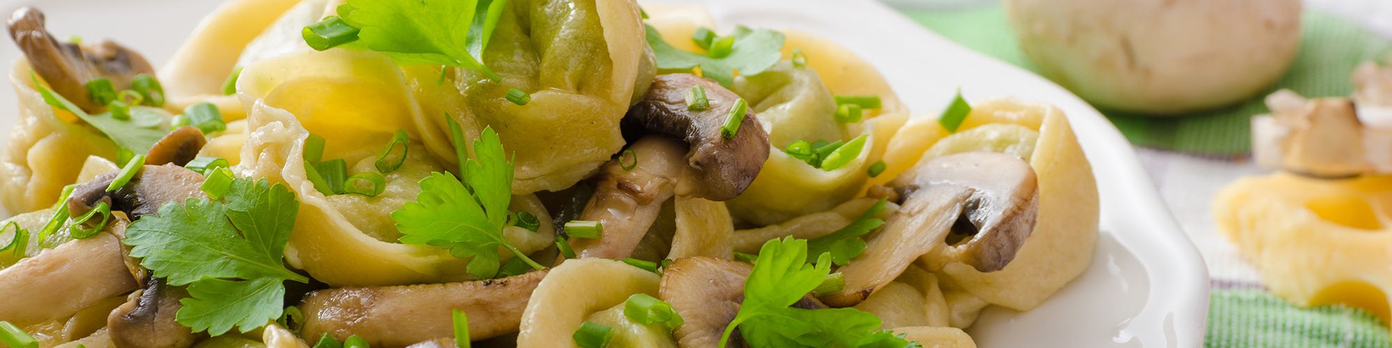 ricetta Tortelli al formaggio Bagòss con funghi con pasta fresca