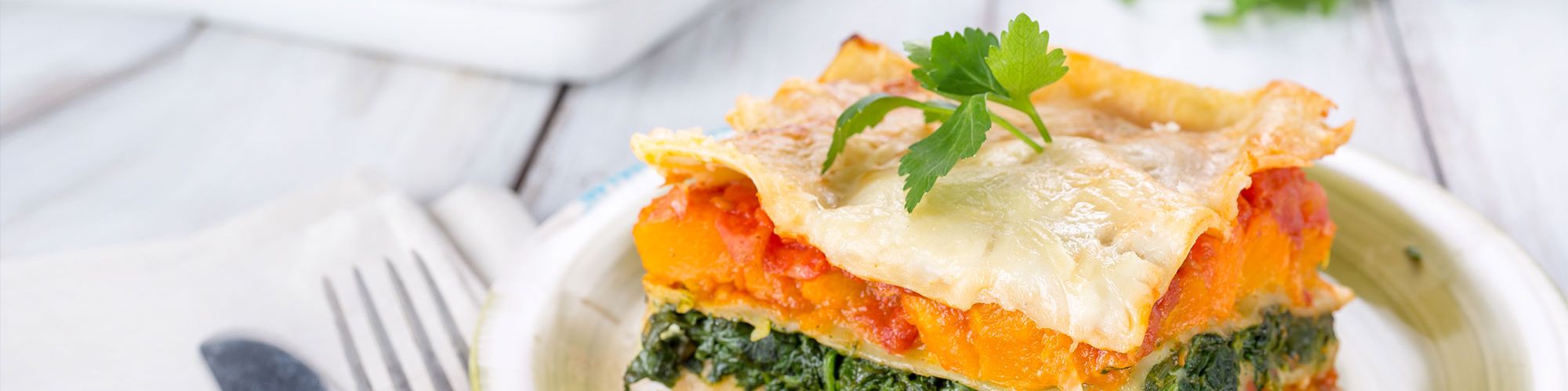 ricetta Lasagna con zucca e spinaci con pasta fresca